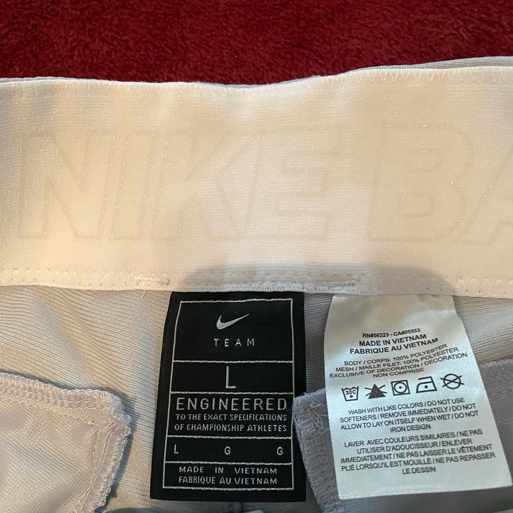Nike Boy’s Baseball Pants. Grey with piping. Size L. Great condition. - Picture 3 of 4